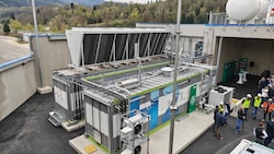 Mit der Elektrolyse-Anlage in Arnoldstein werden im Vollbetrieb jährlich 140 Tonnen grüner ...