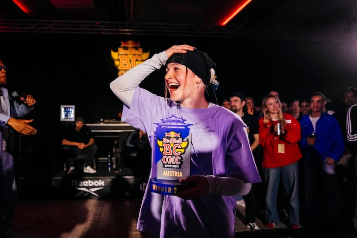B-Girl Jana Thaler (30) aus Thiersee holte sich den Sieg beim „Red Bull BC One Cypher Austria ...