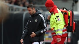 WAC-Außenbahnspieler Rene Renner musste am Samstag in Minute 19 vom Platz.