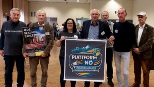 Vertreter der verschiedenen Initiativen, die für die Neuverhandlung des Gesundheitspakts 2040+ ...