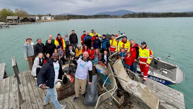 Diese Helfer machten beim „Cleaning Day“ mit.