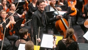 Maximilian Hornung musizierte gemeinsam mit dem Symphonieorchester Vorarlberg. 