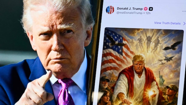 Sieben von zehn Befragten in den Vereinigten Staaten halten ihren Präsidenten Donald Trump nicht ...