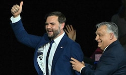 Wenige Tage vor der Niederlage waren Vance und Orbán in Budapest noch gut gelaunt.