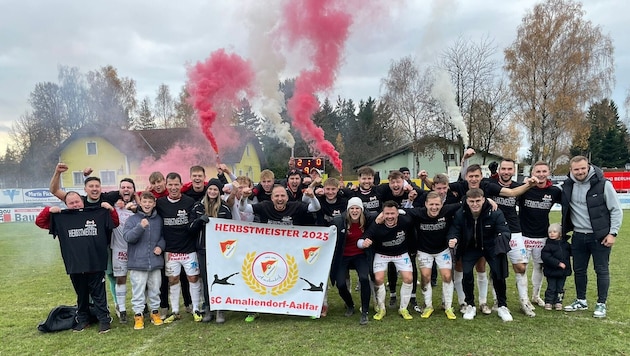Amaliendorf krönte sich in dieser Saison zum Herbstmeister.