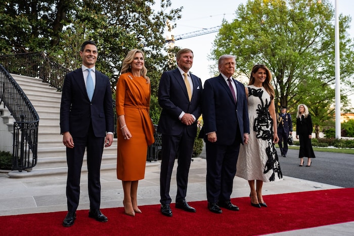 Königin Máxima und König Willem-Alexander besuchten Donald Trump und Gattin Melania zum Dinner ...