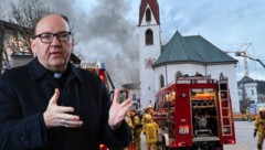 Bischof Hermann Glettler dankte den Einsatzkräften.