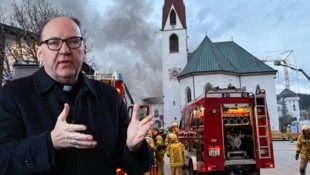 Bischof Hermann Glettler dankte den Einsatzkräften.