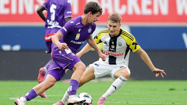 Ex-Austrianer Dominik Fitz (li.) absolvierte 204 Pflichtspiele für Violett.