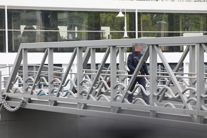 The woman is believed to have fallen into the water from this pier.