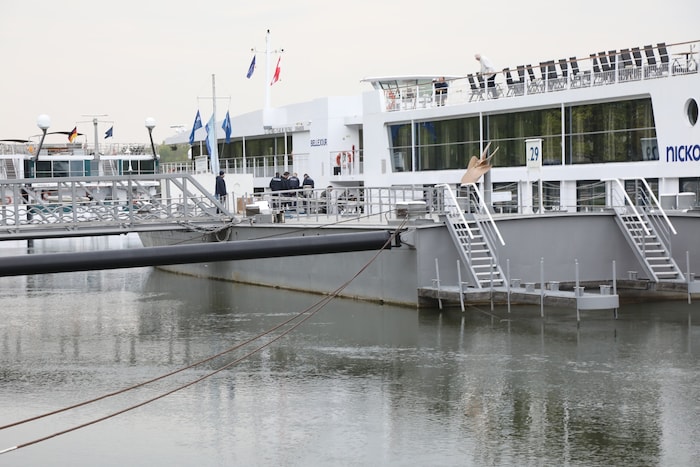 Officers at the scene of the tragedy.