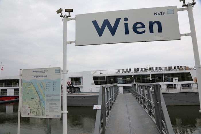 The fatal accident occurred as she was walking across the pier toward the cruise ship.