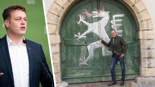 Oberösterreichs Stefan Kaineder hat keine Freude mit Blauen an der Landesspitze, wie Mario ...