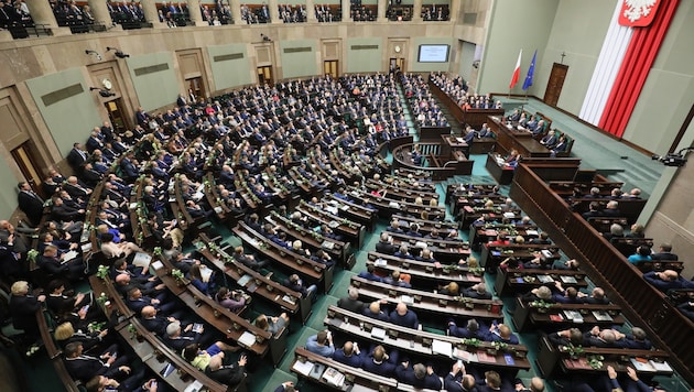 Das polnische Parlament in Warschau (Symbolbild)