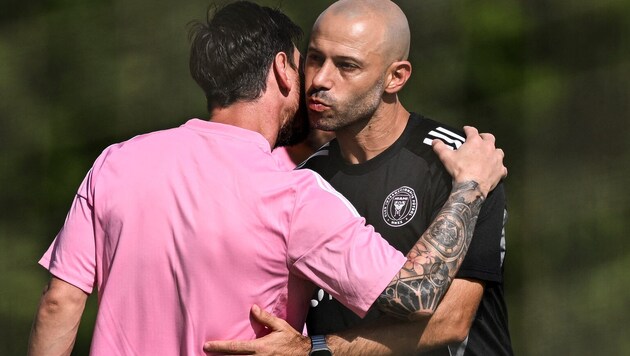 Javier Mascherano und Lionel Messi