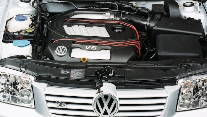 Abgeleitet aus dem VR6 – Der ungewöhnliche V5-Benziner wurde ab 1998 im VW Bora eingesetzt.