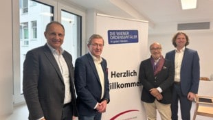 Zogen Bilanz: Mag. Martin Steiner (Franziskus Spital), Günter Pacher (Barmherzige Brüder), Dr. ...