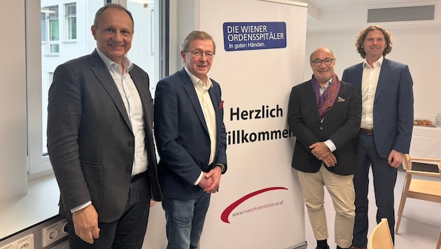 Zogen Bilanz: Mag. Martin Steiner (Franziskus Spital), Günter Pacher (Barmherzige Brüder), Dr. ...