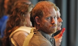 Der britische Prinz Harry, Herzog von Sussex, nahm bei einer Movember-Veranstaltung im Whitten ...