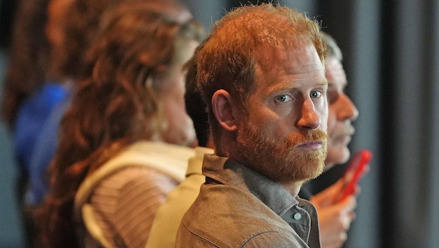 Der britische Prinz Harry, Herzog von Sussex, nahm bei einer Movember-Veranstaltung im Whitten ...