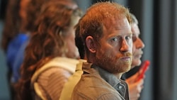 Der britische Prinz Harry, Herzog von Sussex, nahm bei einer Movember-Veranstaltung im Whitten ...