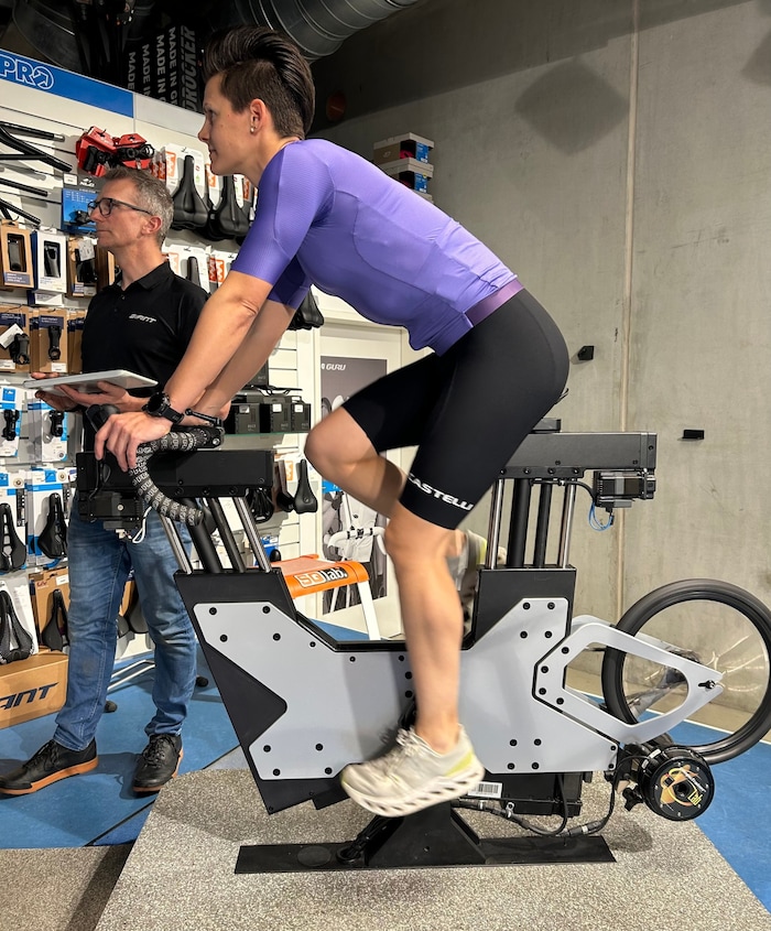 Jacqueline Kallina, österreichische Triathletin und Staatsmeisterin auf der Langdistanz, beim ...