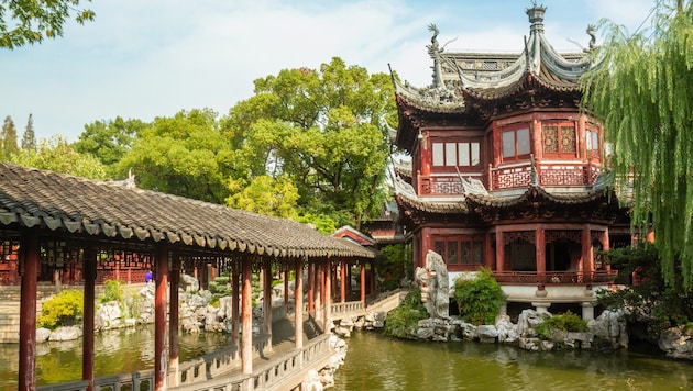Meisterwerk chinesischer Gartenkunst: der Yu-Garten im Zentrum von Shanghai.