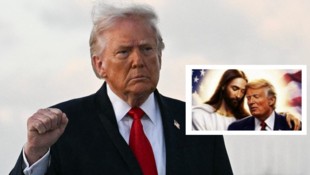 US-Präsident Donald Trump hat nur wenige Tage nach dem ersten Bild ein weiteres mit Jesus ...