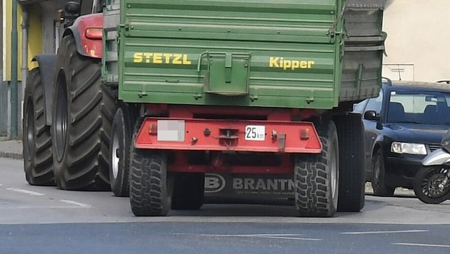Der Anhänger war nicht für den Verkehr zugelassen (Symbolfoto).