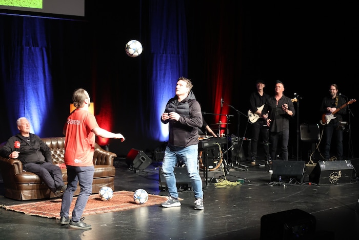 Sogar sportliche Einlagen blieben am Mittwochabend nicht aus.