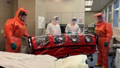  Im LKH Villach wurde am Mittwoch eine Hochrisiko-Infektionsübung im Bereich der Unfallaufnahme ...