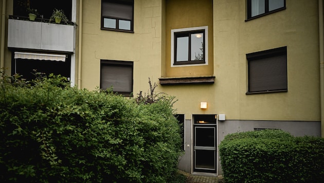 The crime scene in Linz