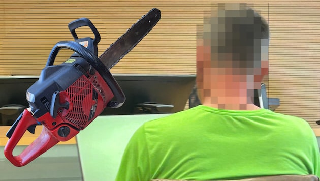 Nach dem Ehe-Aus griff ein 53-Jähriger zur Motorsäge und musste deshalb nun vor Gericht Platz ...