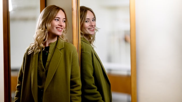 Beim „Krone“-Fotoshooting im Wiener Gartenbaukino sagt „Pulled Pork“-Star Valerie Huber klar: ...