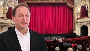Leere Reihen im Landestheater – Intendant Carl Philip von Maldeghem sieht kein Problem. 