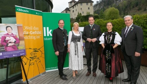Bundesbäuerinnentag 2026 in Feldkirch: Josef Moosbrugger, Irene Neumann-Hartberger, Norbert ...