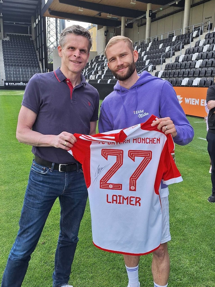 Die „Krone“ mit Bayern-Star Konrad Laimer und seiner 27