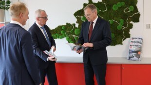 Stelzer beim Besuch in der „Krone“
