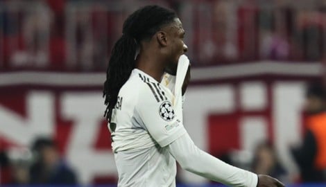 Eduardo Camavinga sah gegen den FC Bayern Gelb-Rot.