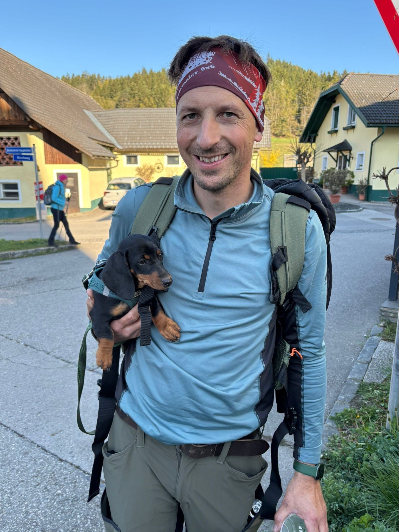 Stefan mit Hündin Heidi.
