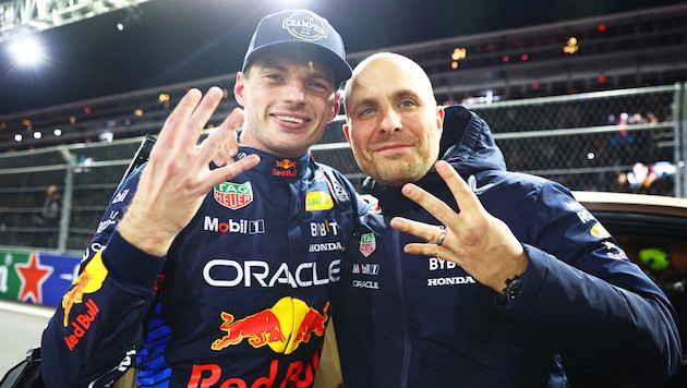 Max Verstappen und Gianpiero Lambiase feierten gemeinsam vier WM-Titel.