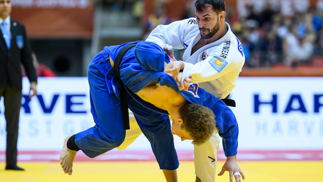 Thomas Scharfetter (re.) ist in der Klasse bis 90 kg dabei