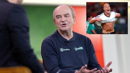 Herbert Prohaska, Carsten Jancker und Carina Wenninger werden in der Luftburg beim ...