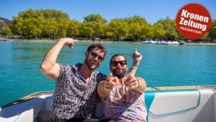 Beste Stimmung an und auf dem Wörthersee! Die siebenfachen Amadeus-Award- Gewinner Paul Pizzera ...