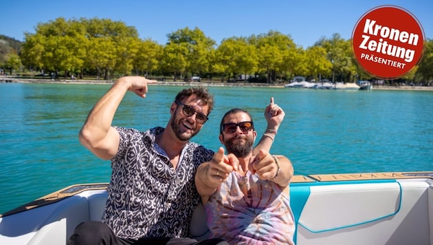 Beste Stimmung an und auf dem Wörthersee! Die siebenfachen Amadeus-Award- Gewinner Paul Pizzera ...