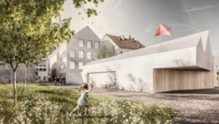 Dieses Rendering zeigt, wie das Hitlerhaus in Braunau aussehen soll.