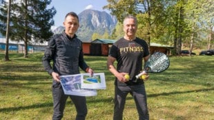 Ferlachs Vizebürgermeister und Sportreferent Thomas Laussegger und Initiator Franz Berger.