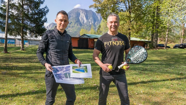 Ferlachs Vizebürgermeister und Sportreferent Thomas Laussegger und Initiator Franz Berger.