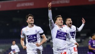 Florian Rieder schoss am Freitagabend Austria Salzburgs Tor beim 1:1 gegen die Young Violets. 