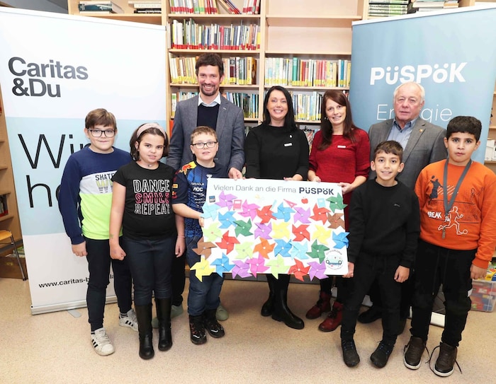 Bei der Umsetzung „Lernen auf Rädern“ wird die Caritas von der Firma Püspök unterstützt. Sie ...